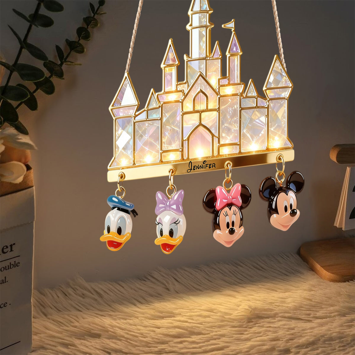 Magical Castle - Personalized Mouse LED Light Acrylic Sign