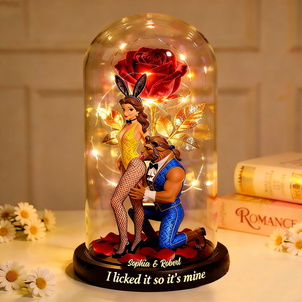 I Licked It So It's Mine - Personalized Beauty And The Beast Custom Shaped Acrylic Plaque