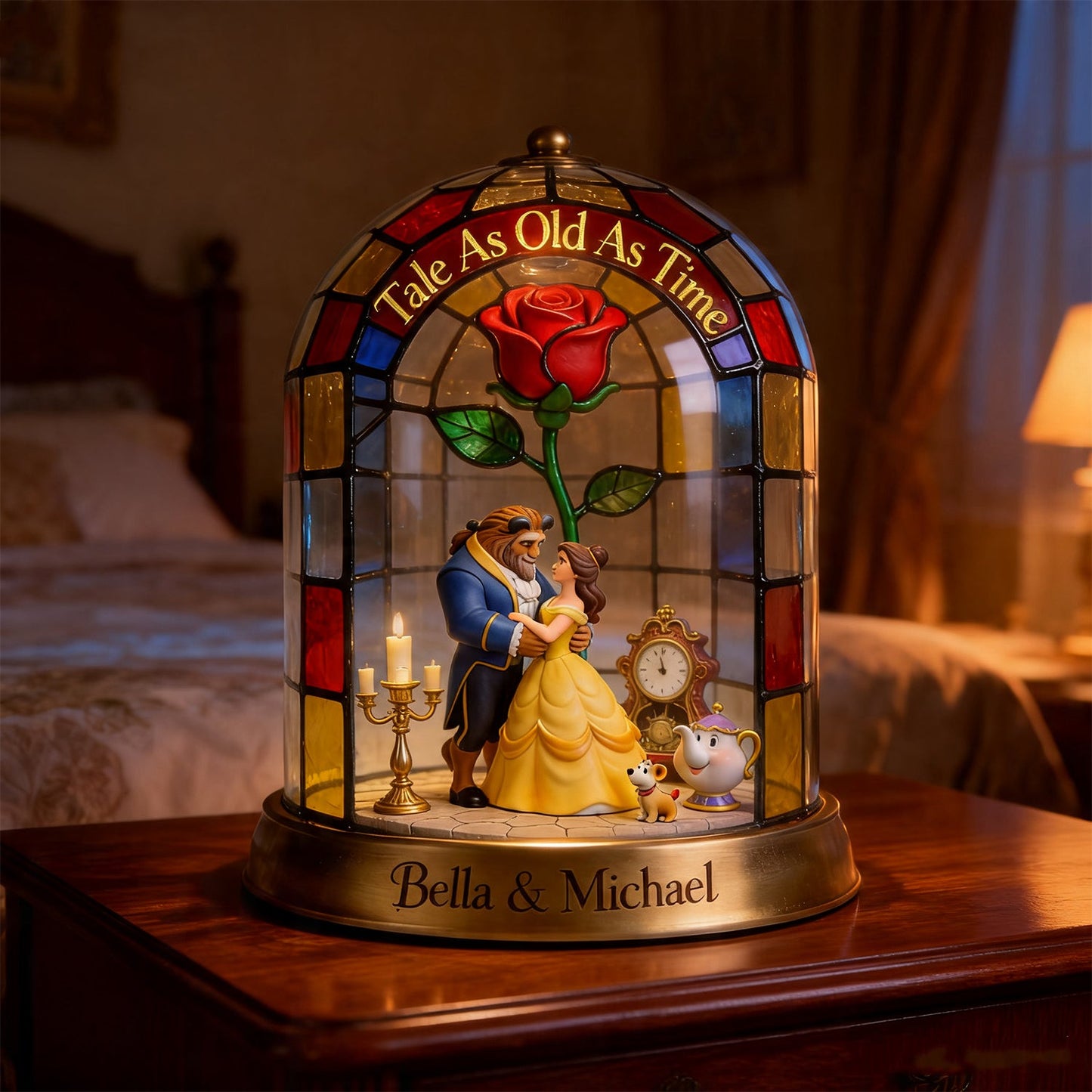Tale As Old As Time - Personalized Beauty And The Beast 2-Side Printed Acrylic Plaque
