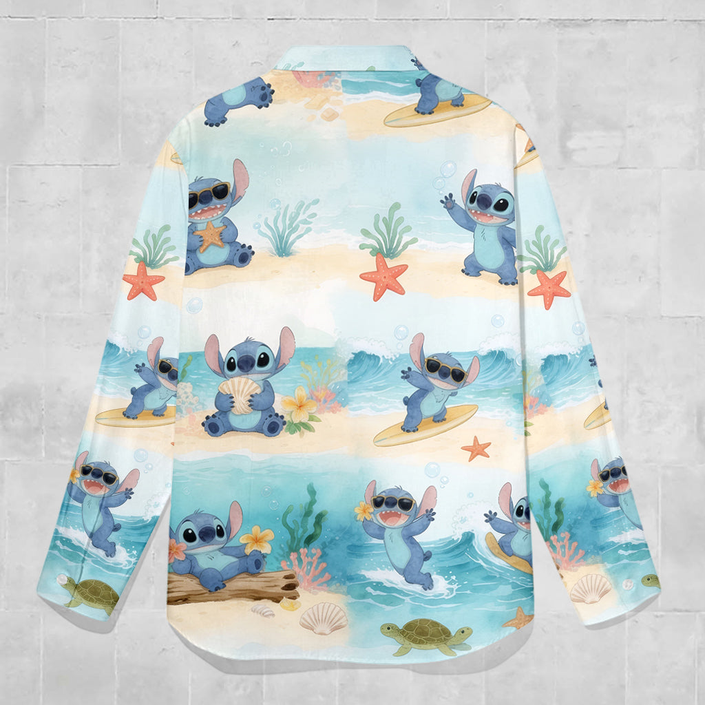 Ohana Means Family - Personalized Ohana Button-Up Shirt