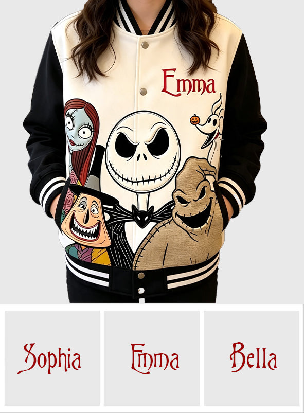 Nightmare Characters - Personalized Nightmare Varsity Jacket