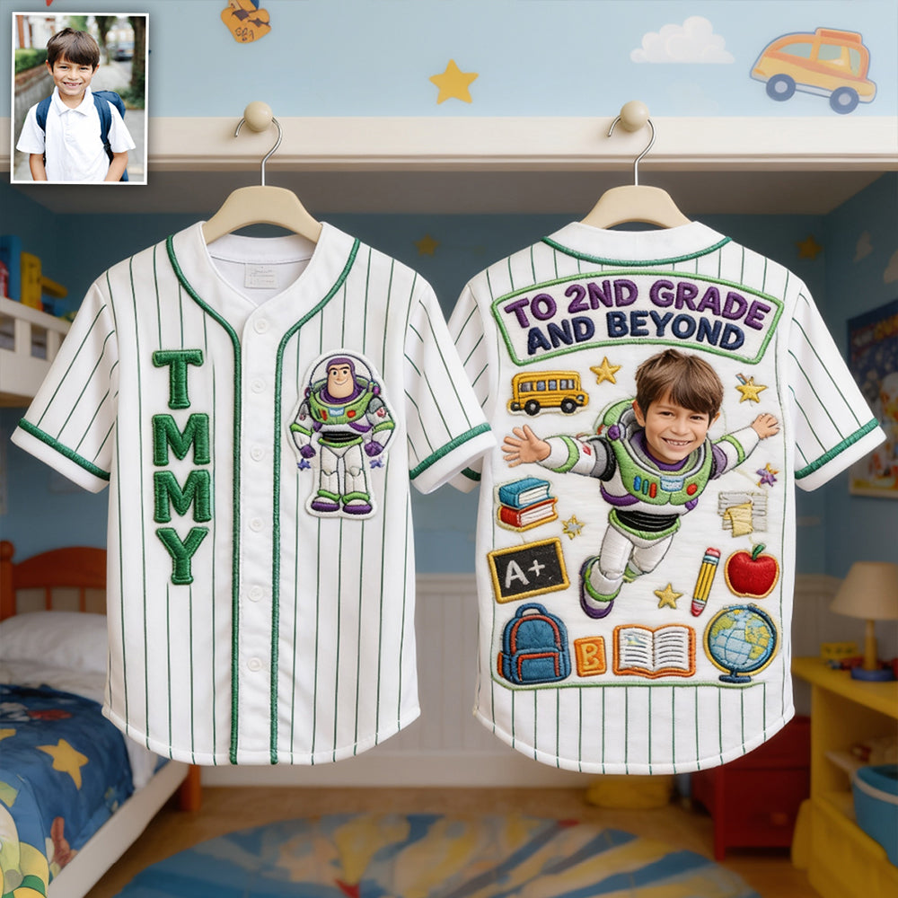 Back To School Gift For Kids - Personalized Kid Baseball Jersey