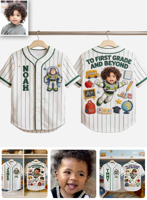 Back To School Gift For Kids - Personalized Kid Baseball Jersey
