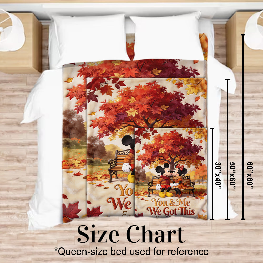 You & Me We Got This - Personalized Mouse Blanket