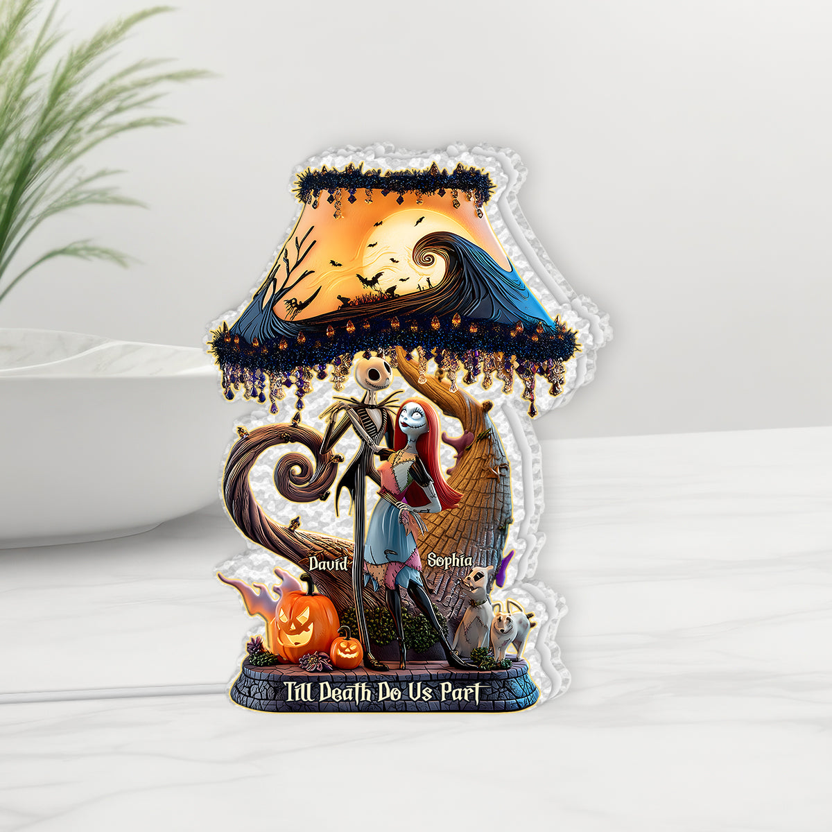 Till Death Do Us Part - Personalized Nightmare Acrylic LED Night Light