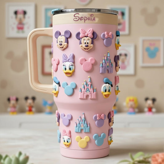 Magical World - Personalized Mouse Tumbler With Handle