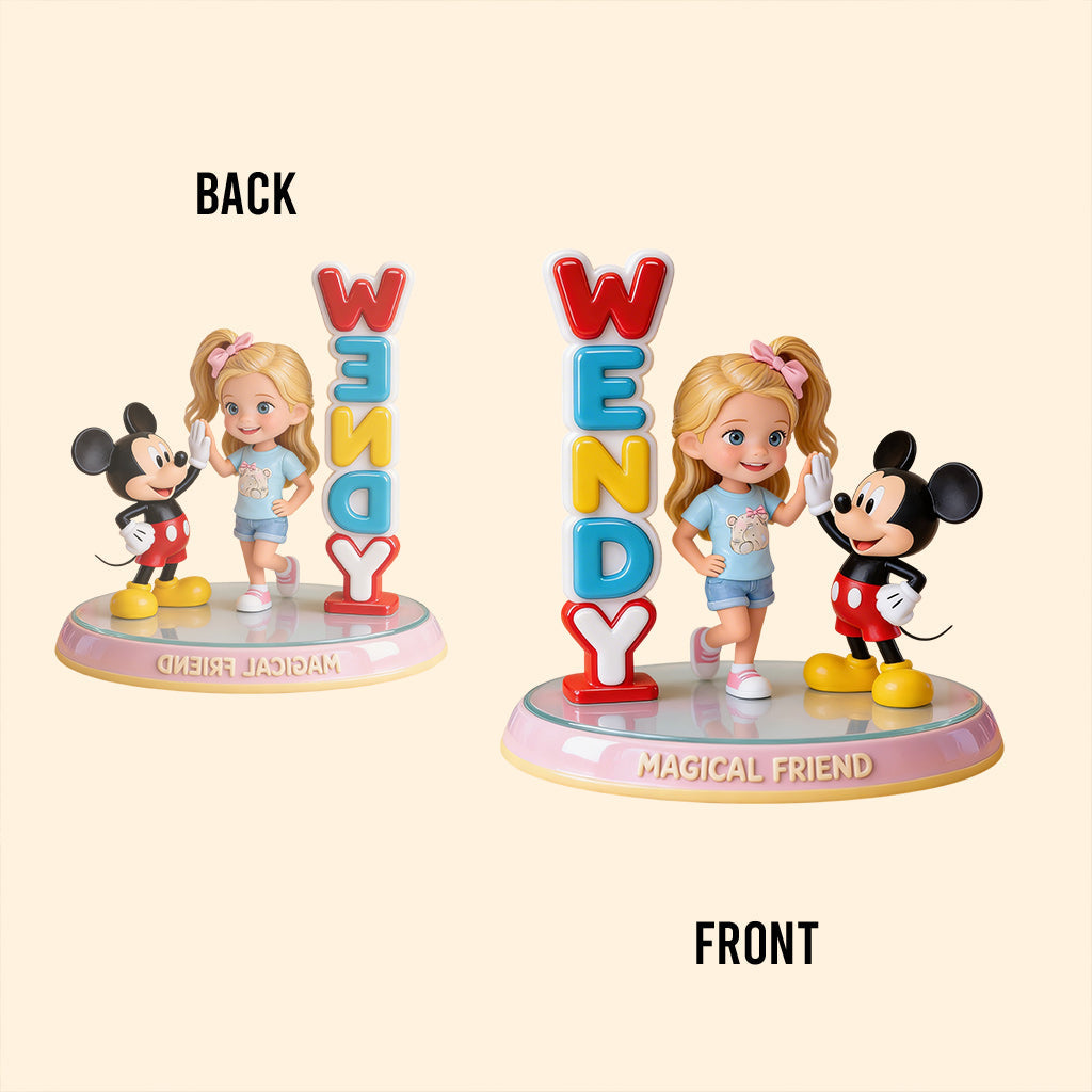 Custom Any Photo Magical Friends - Personalized Mouse Custom Shaped Acrylic Plaque