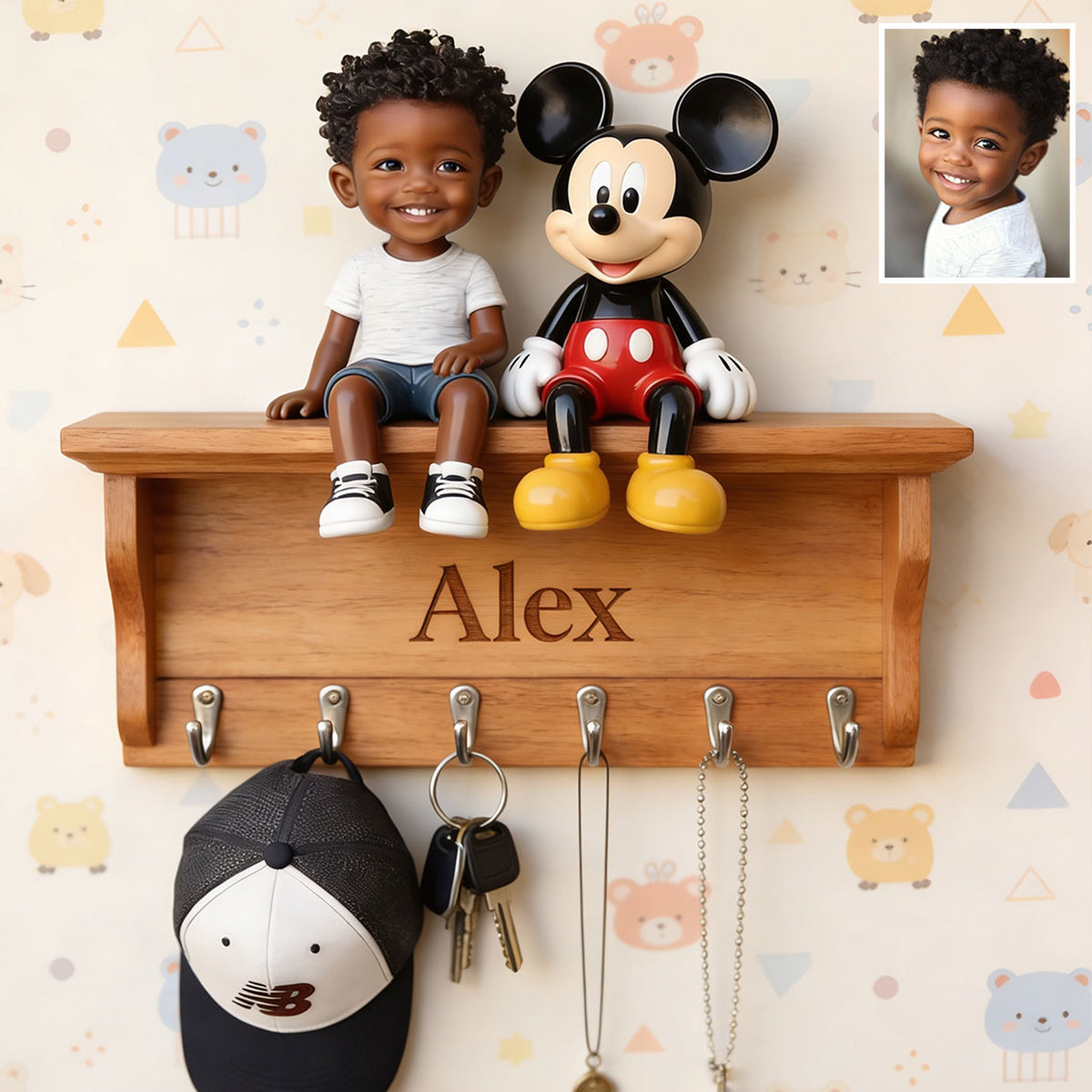 Magical Friend - Personalized Mouse Custom Shaped Hanging Rack