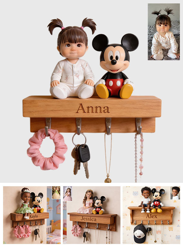 Magical Friend - Personalized Mouse Custom Shaped Hanging Rack