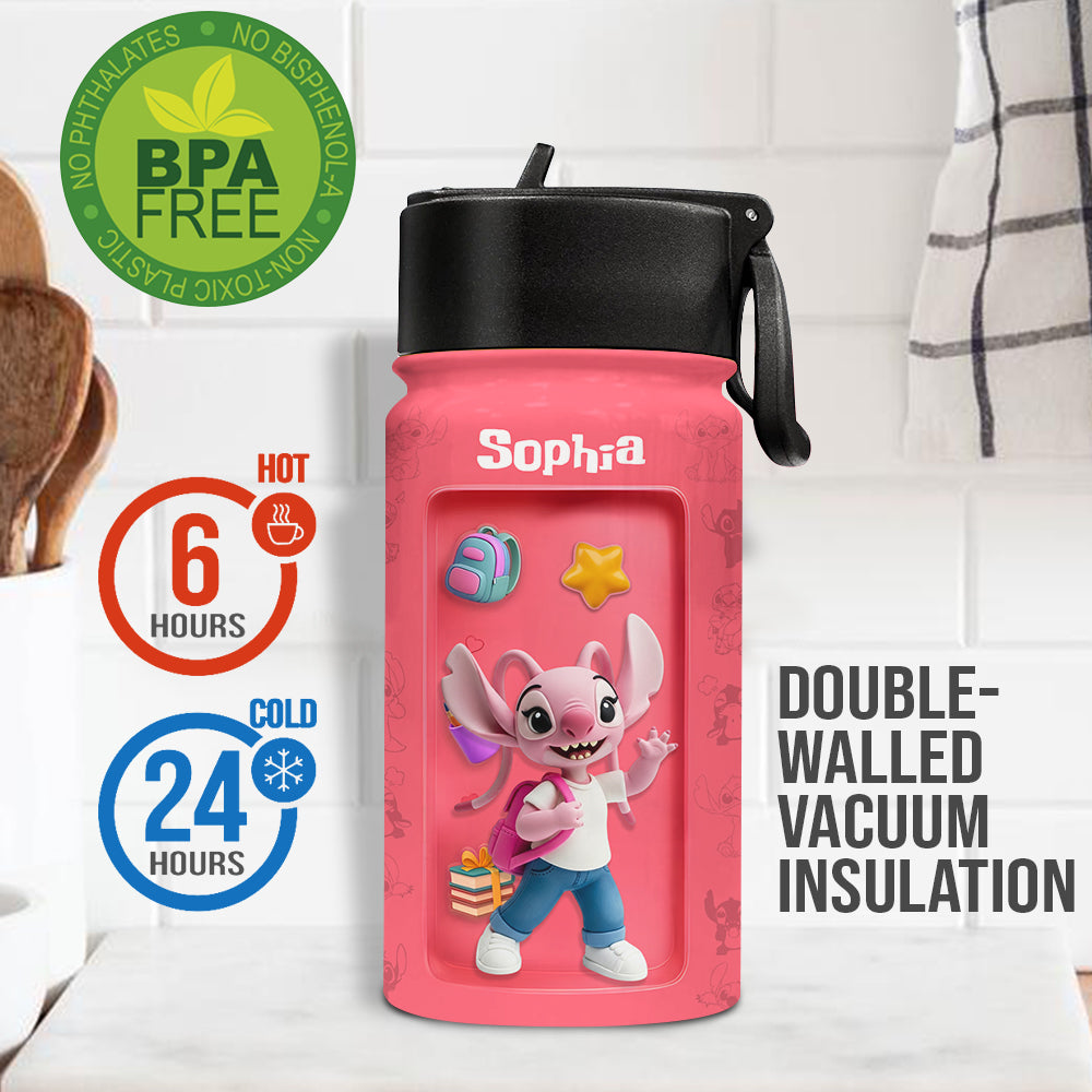Ready To Crush School Perfect Gift For Kids - Personalized Ohana Kids Water Bottle