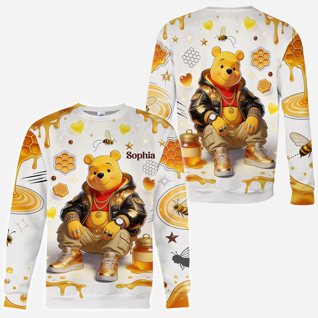 Cool Bear - Personalized Yellow Bear All Over Shirt