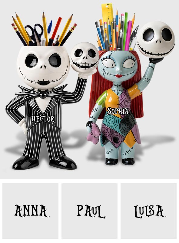 Cute Jack - Personalized Nightmare Wooden Pen Holder