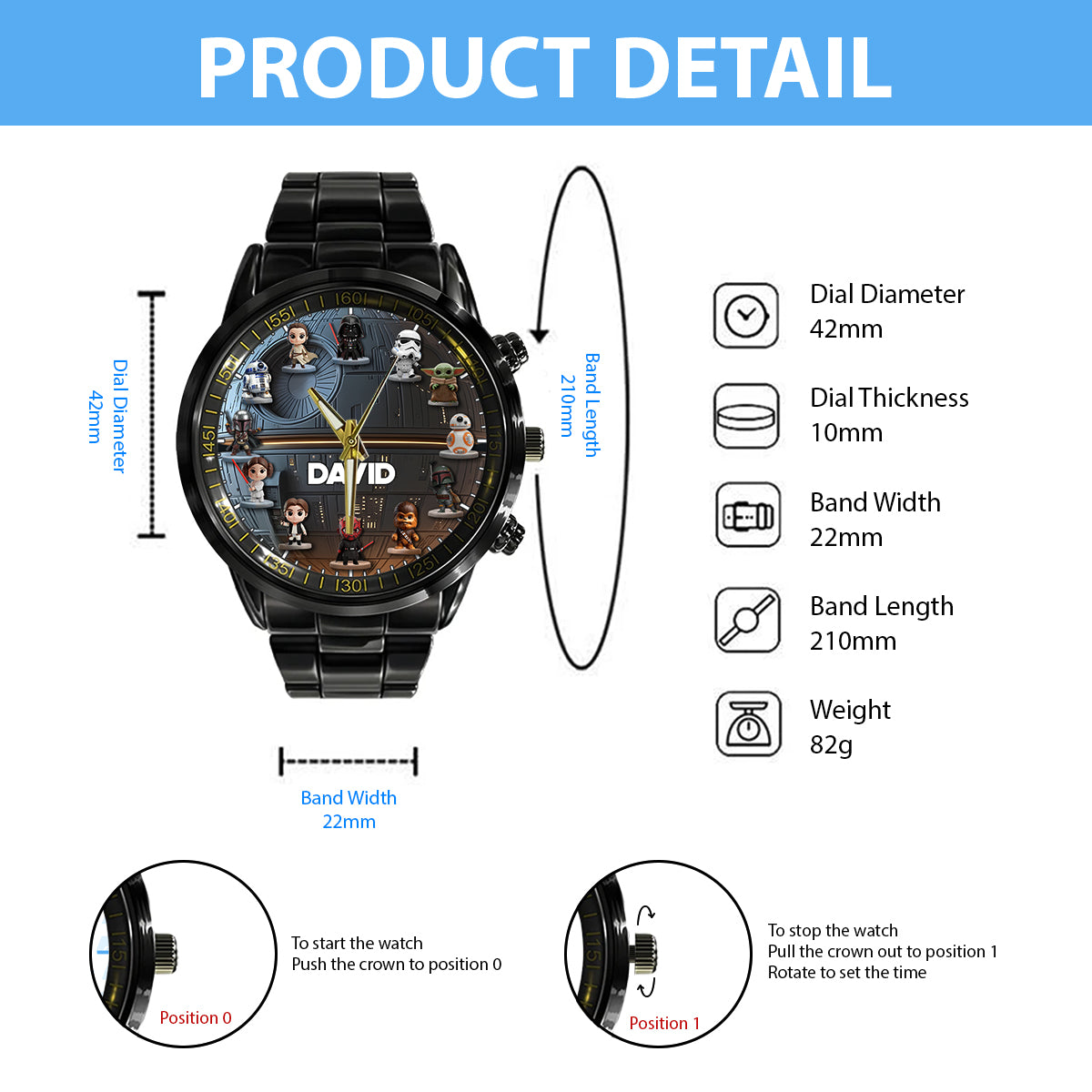 The Strong Force - Personalized The Force Hand Watch