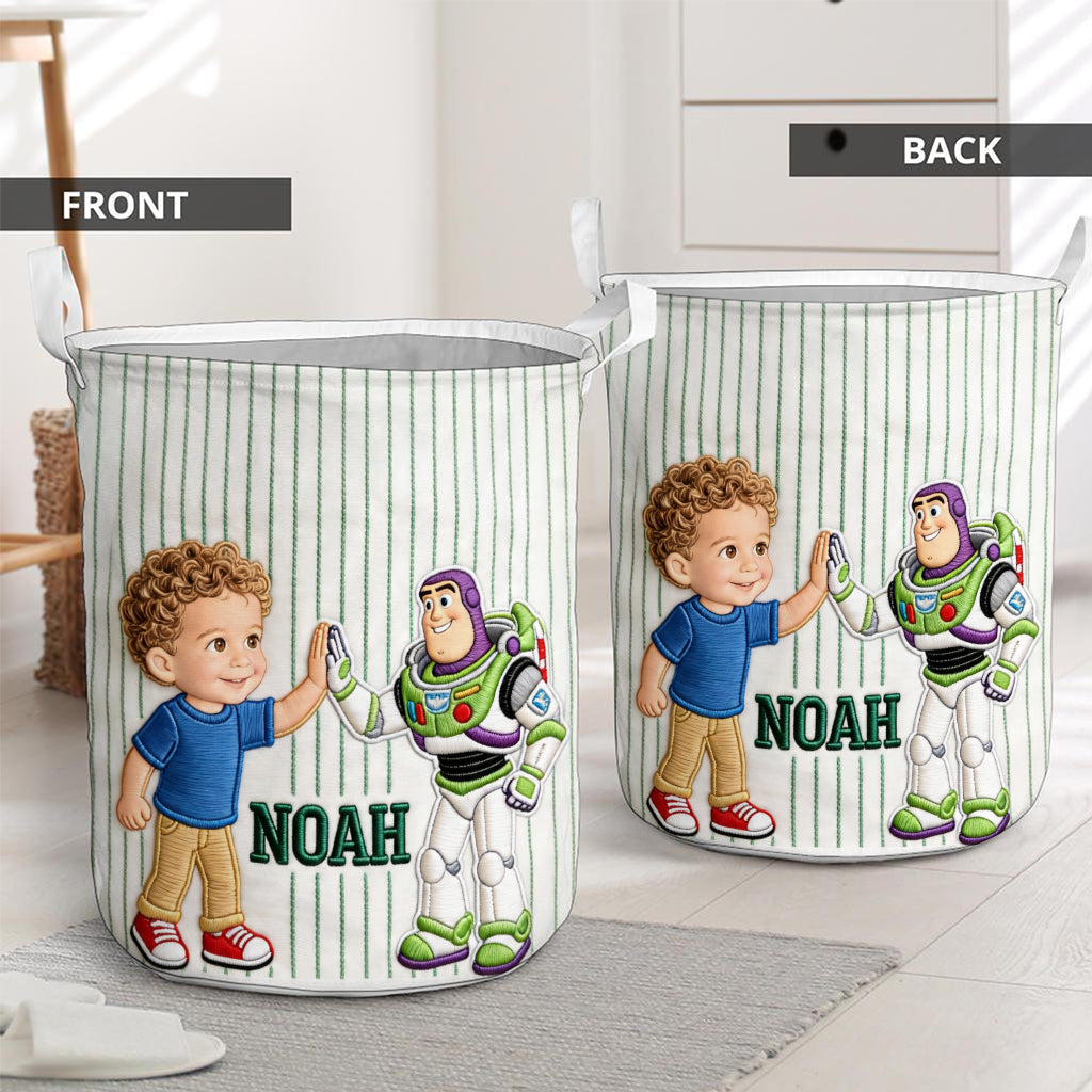 Kids Toy Storage Basket - Personalized Movie For Kids Storage Basket