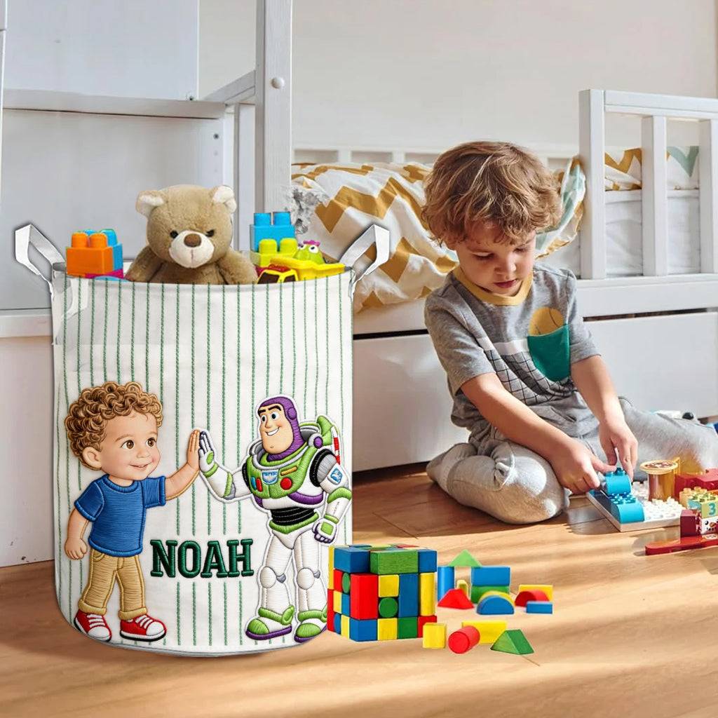 Kids Toy Storage Basket - Personalized Movie For Kids Storage Basket