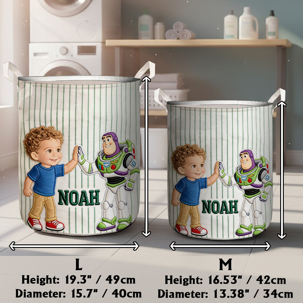 Kids Toy Storage Basket - Personalized Movie For Kids Storage Basket