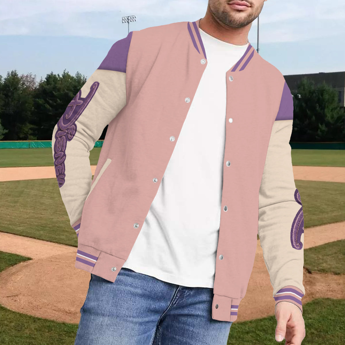 Magical Castle - Personalized Mouse Varsity Jacket