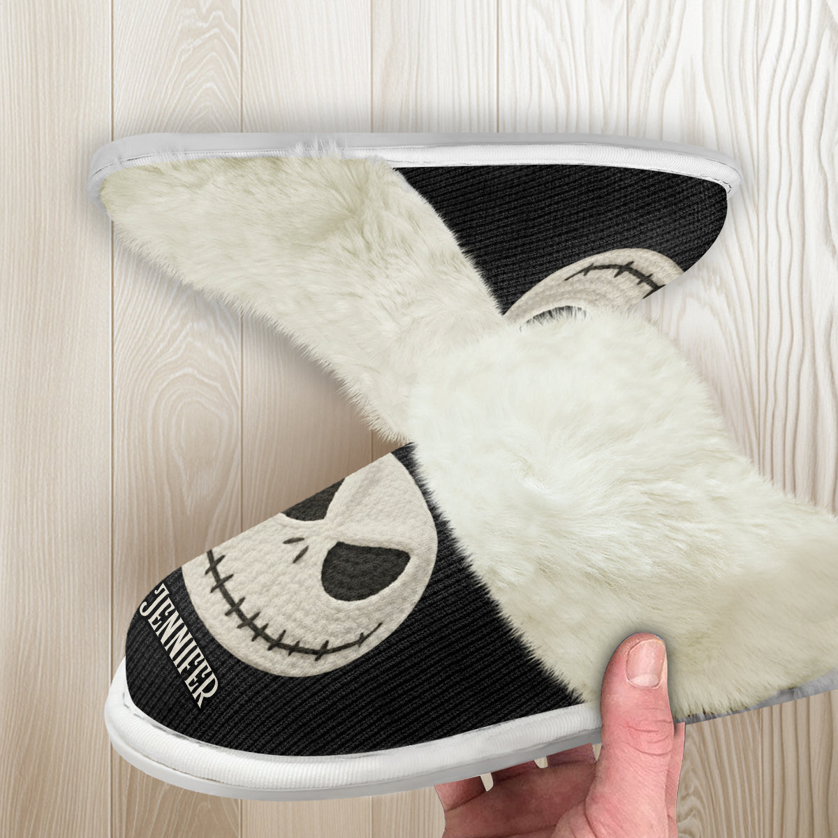 The Nightmare - Personalized Nightmare Slippers With Fur Lining