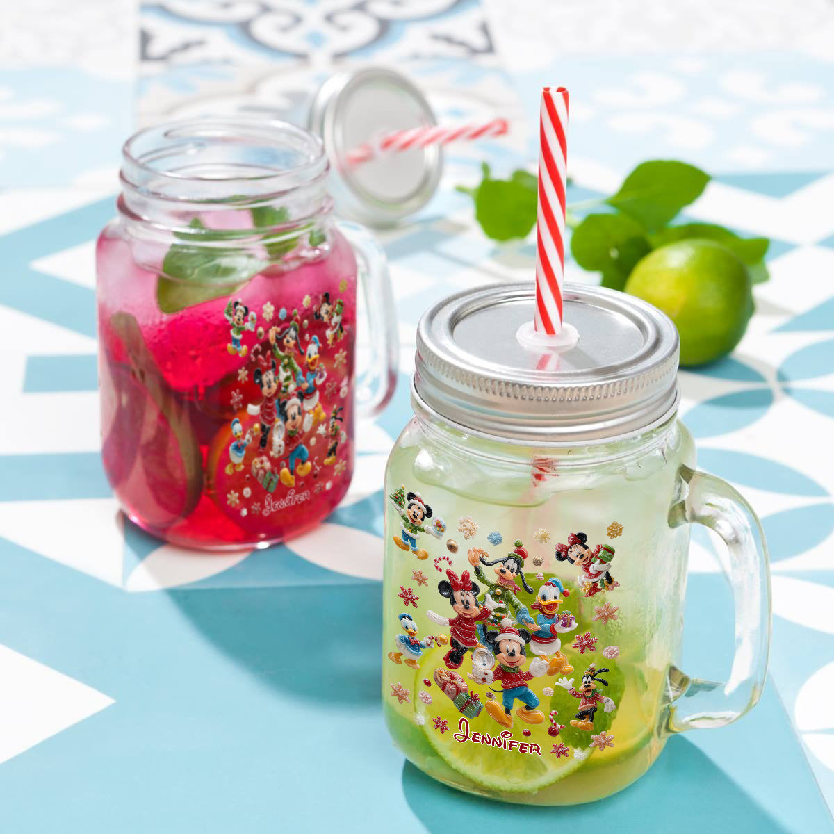 Magical Christmas - Personalized Mouse Mason Jar Cup