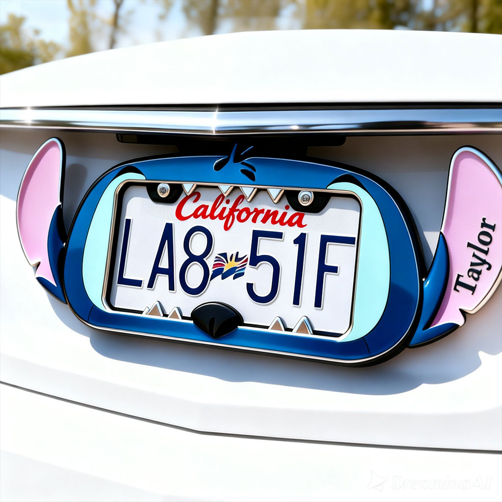 Aloha - Personalized Ohana License Plate Frames