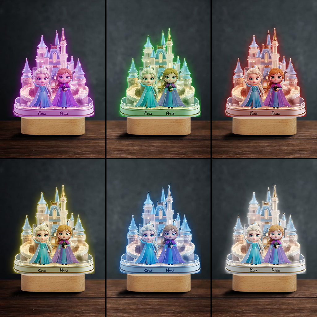 Magical Princess - Personalized Mouse Shaped Plaque Light Base