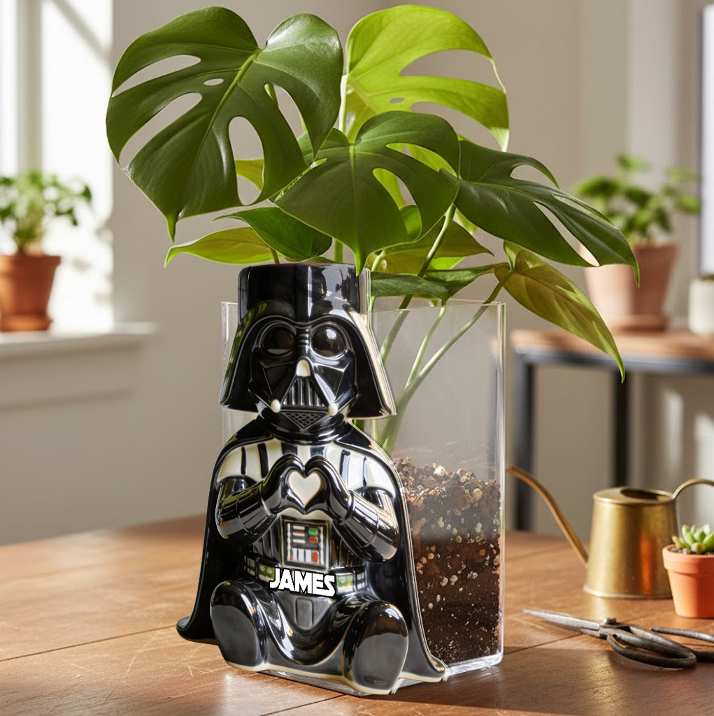 May The Force Be With You - Personalized The Force Acrylic Pot