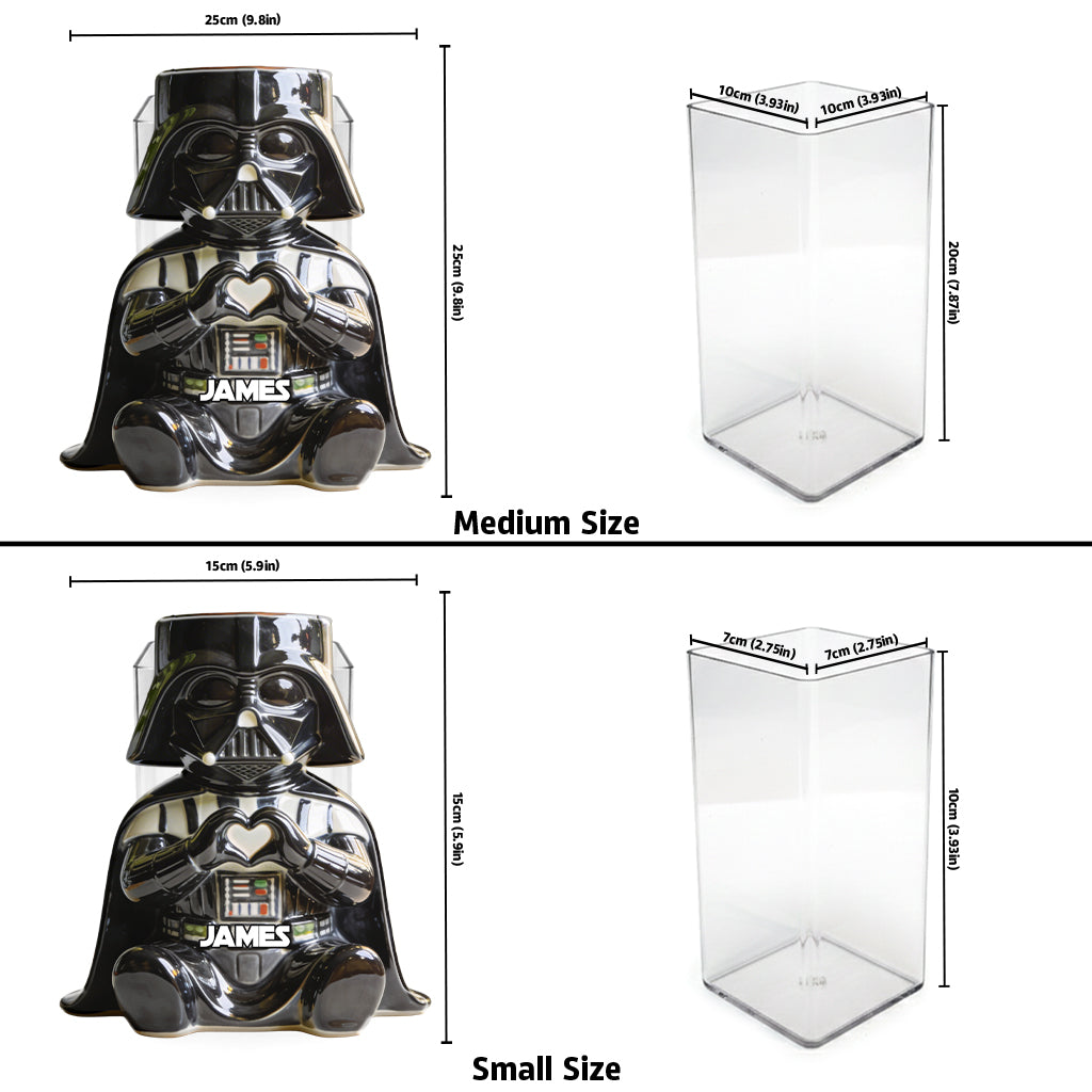 May The Force Be With You - Personalized The Force Acrylic Pot