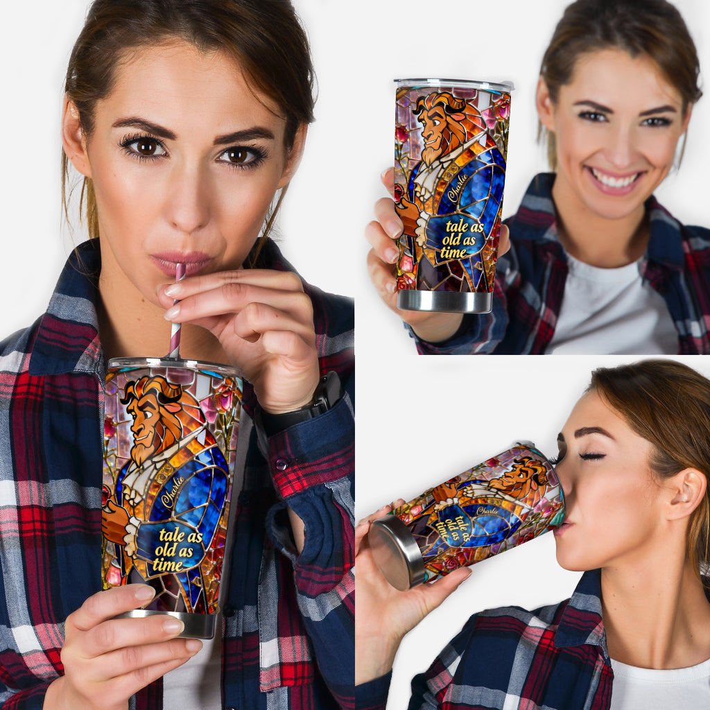Tale as Old as Time - Personalized Beauty And The Beast Tumbler