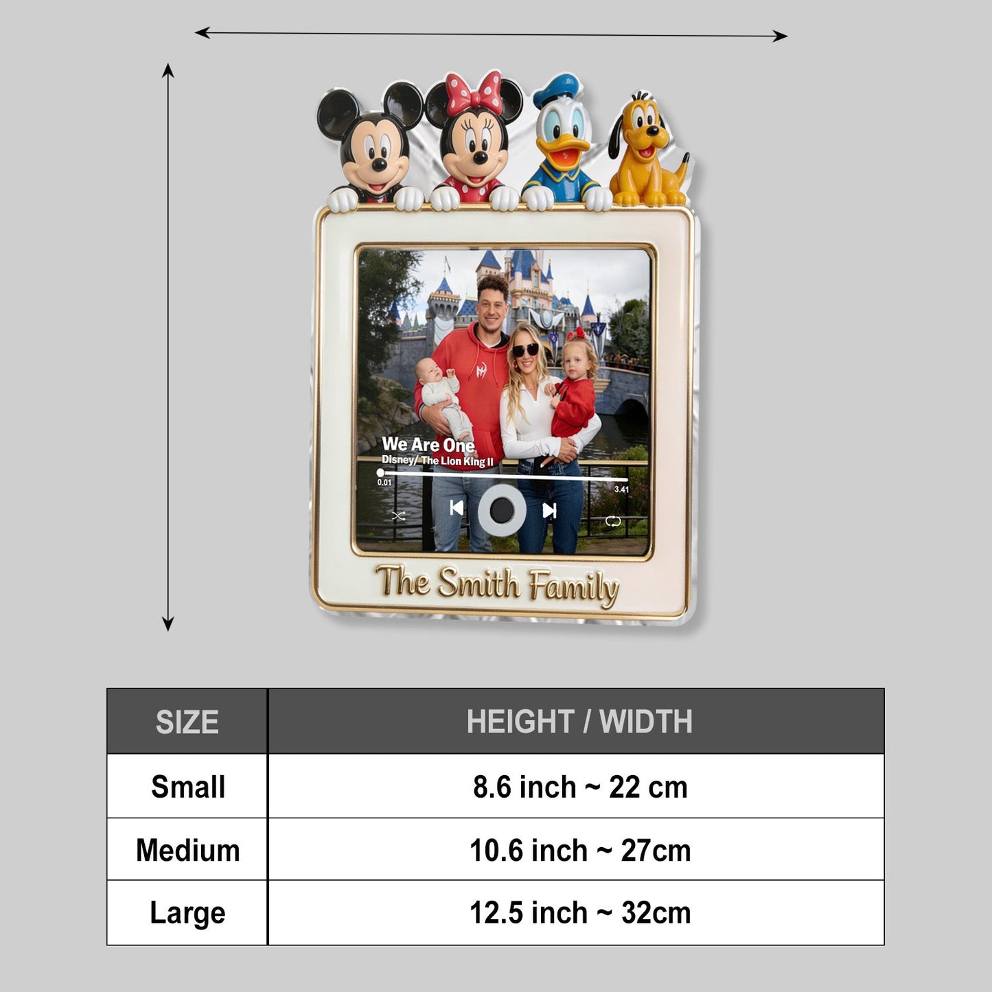 Magic Moments - Personalized Fairytale Music Magnet - Personalized Mouse Custom Shape Music Magnet