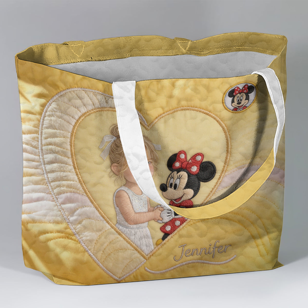 Magic Friends - Personalized Mouse Quilted Tote Bag