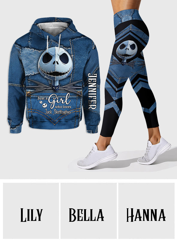 Just A Girl Who Loves Jack - Personalized Nightmare Hoodie & Leggings