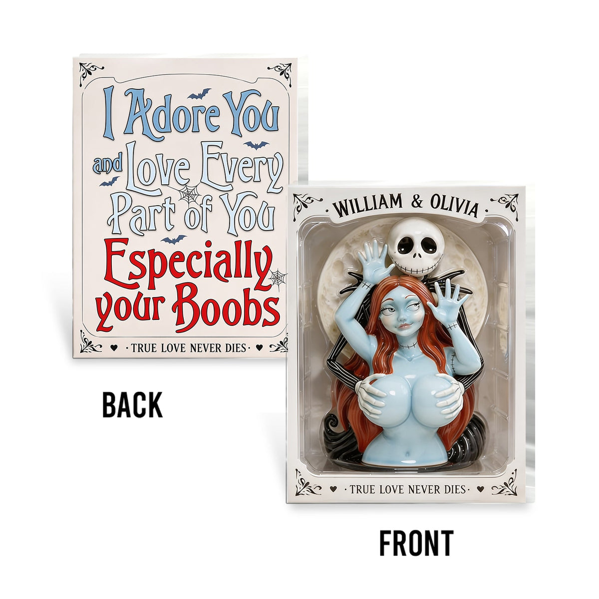 Naughty Spooky Couple - Personalized Nightmare 2-Side Printed Acrylic Plaque