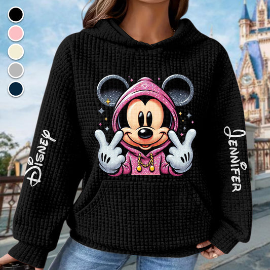 Magical Day - Personalized Mouse Waffle Hoodie