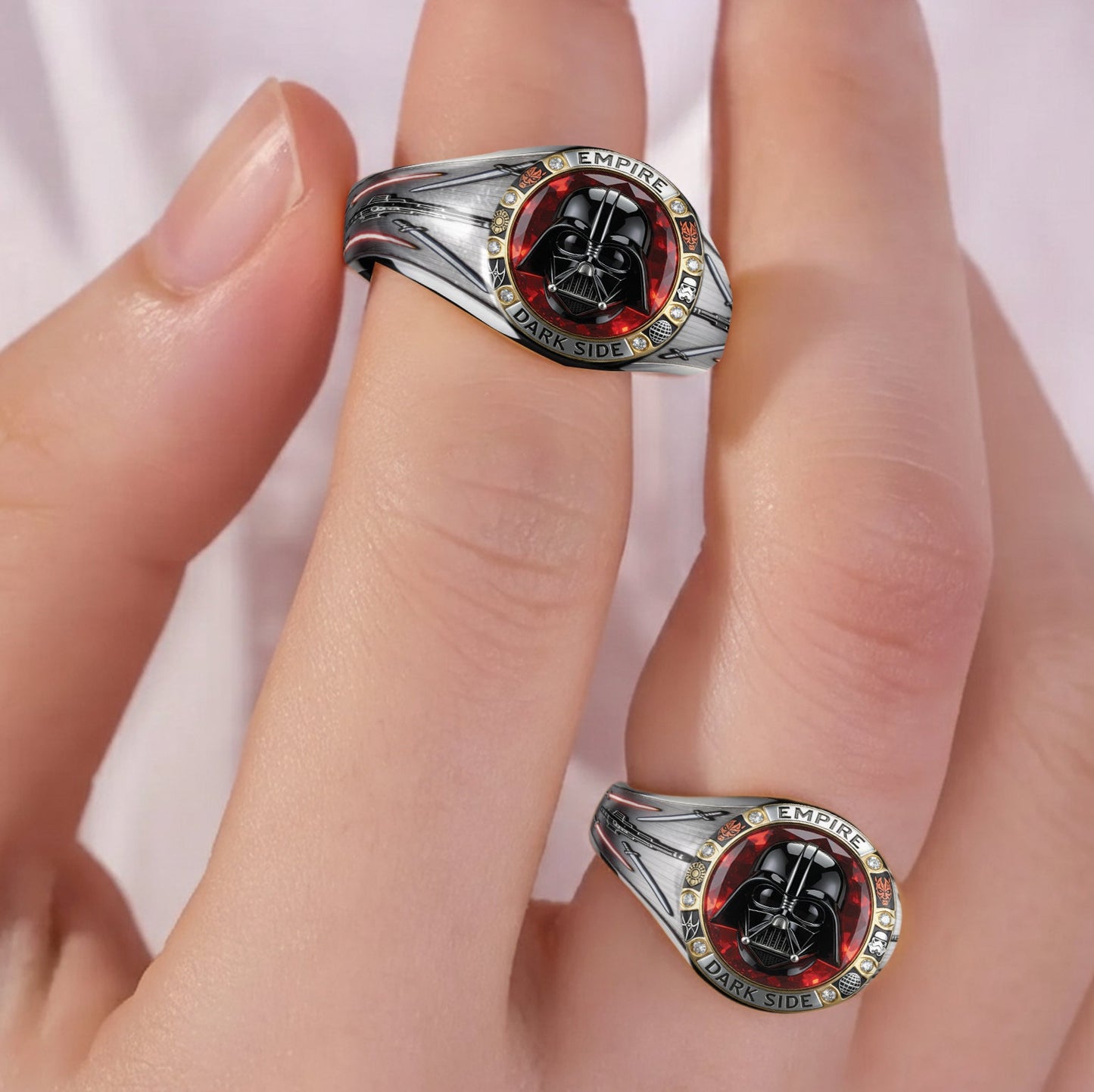 Join The Dark Side - Personalized The Force Signet Ring