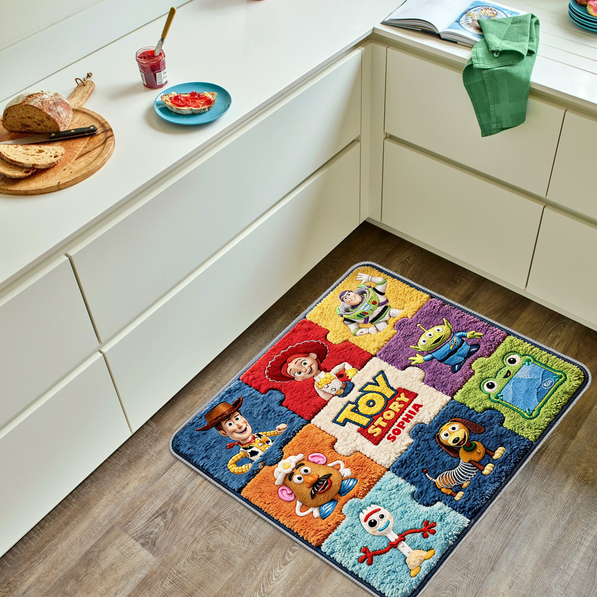 The Story of The Toys, Gift for Fans - Personalized Movie For Kids Non-Slip Tufted Rug