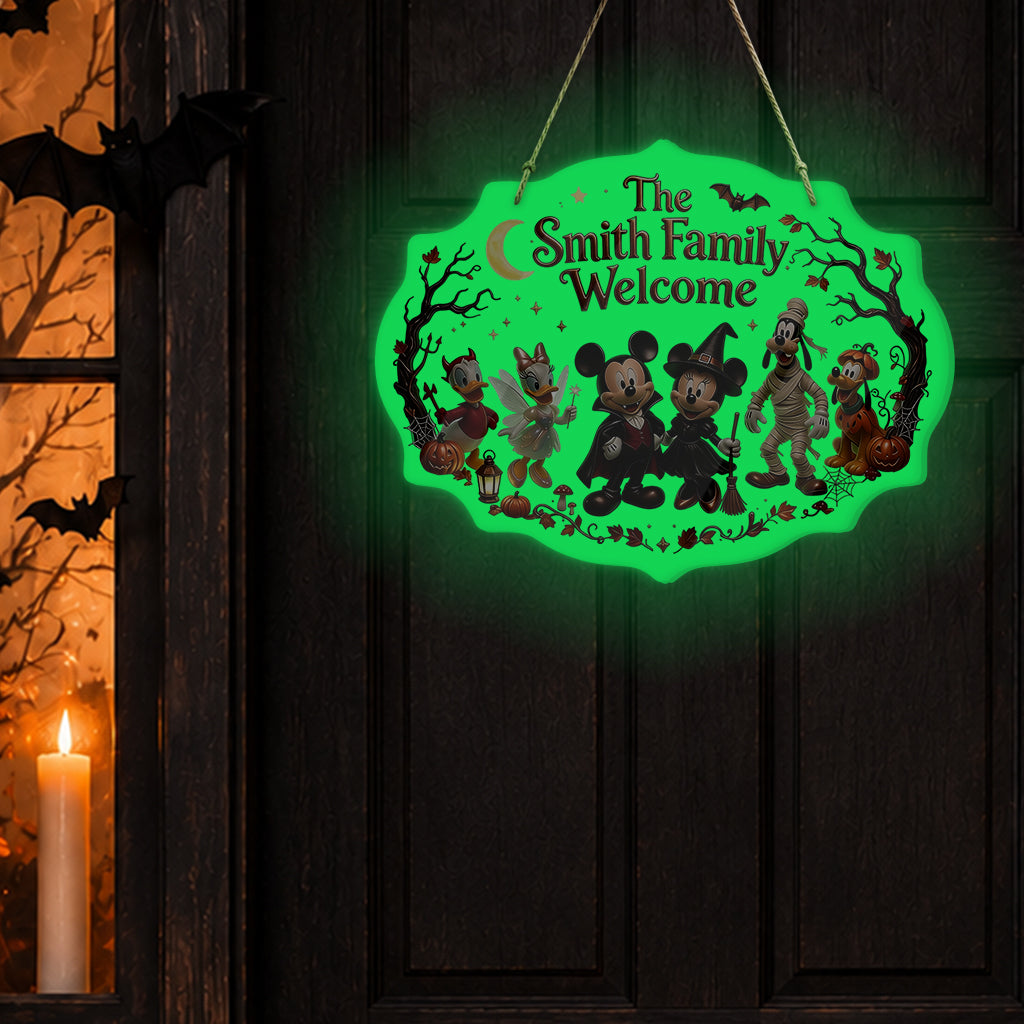 Happy Halloween - Personalized Mouse Luminous Acrylic Sign