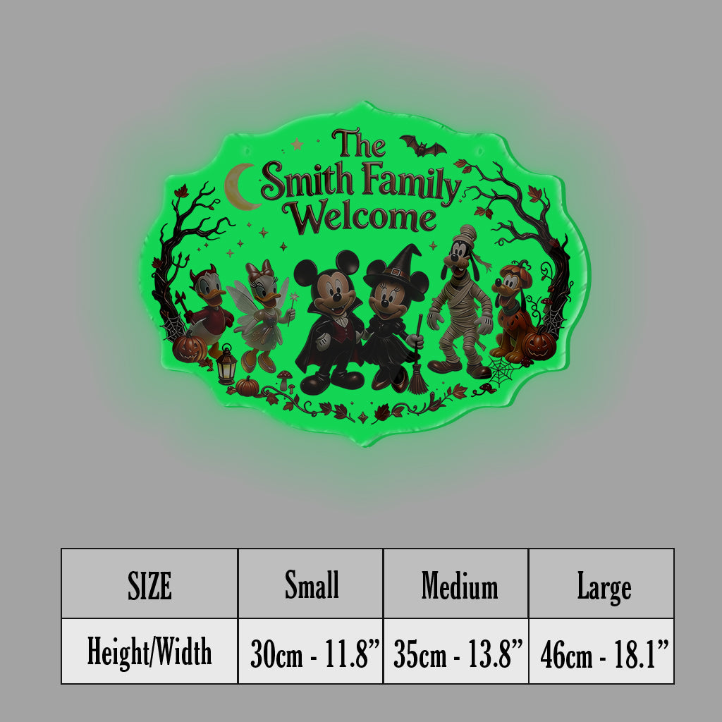 Happy Halloween - Personalized Mouse Luminous Acrylic Sign