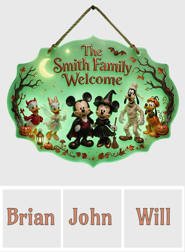 Happy Halloween - Personalized Mouse Luminous Acrylic Sign