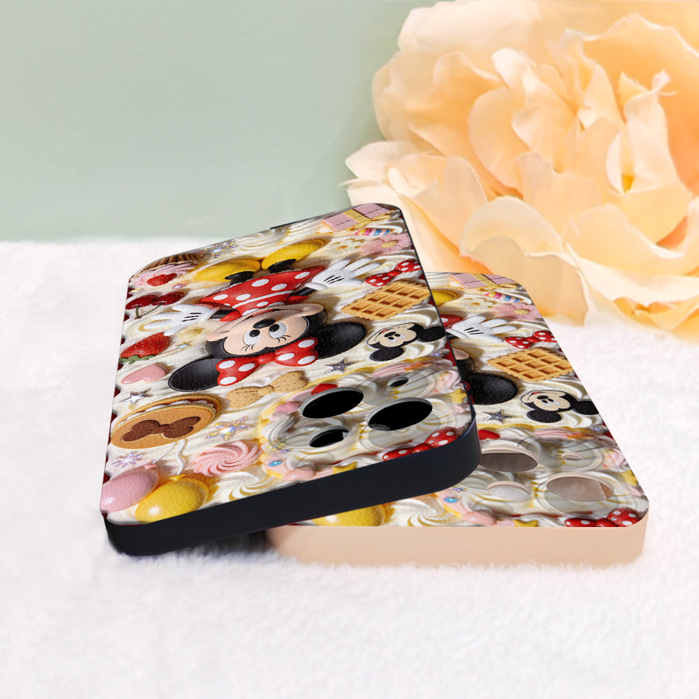 Sweet Magic - Personalized Mouse 3D Embossed Leather Phone Case