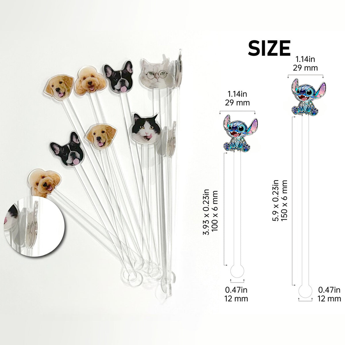 Just A Girl Who Loves Stitch - Personalized Ohana Set Accent Mug with Acrylic Stirrers