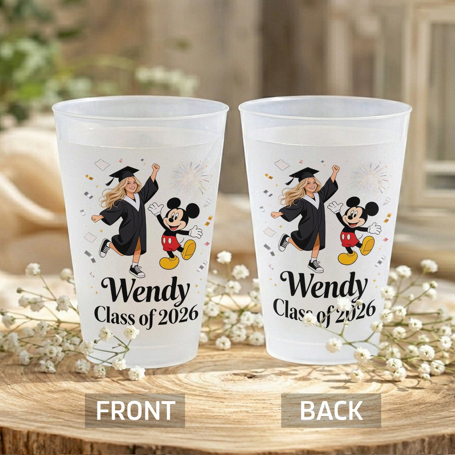 Cheers to the Next Chapter - Personalized Graduation Frosted Cup