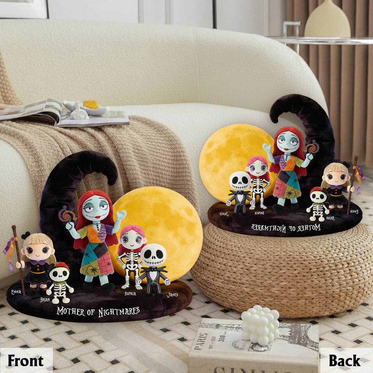 Mother of Nightmares - Personalized Nightmare Premium Faux Fur Pillow