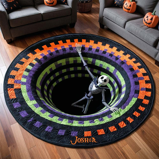 Hello Darkness My Old Friend - Personalized Nightmare Round Rug