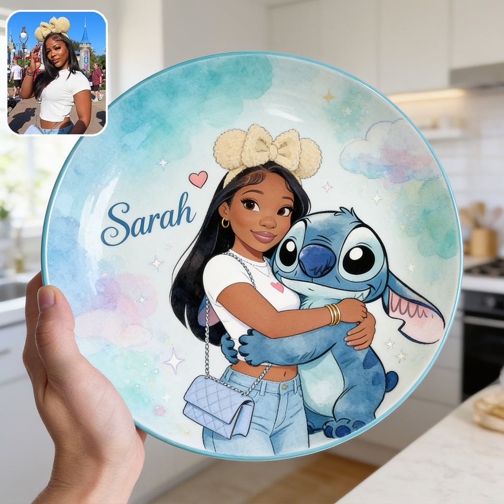 Ohana Friends - Personalized Ohana Ceramic Round Plate