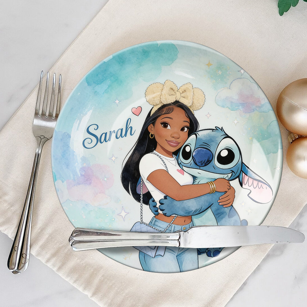 Ohana Friends - Personalized Ohana Ceramic Round Plate