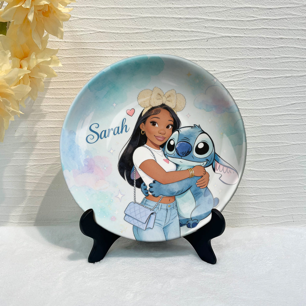 Ohana Friends - Personalized Ohana Ceramic Round Plate