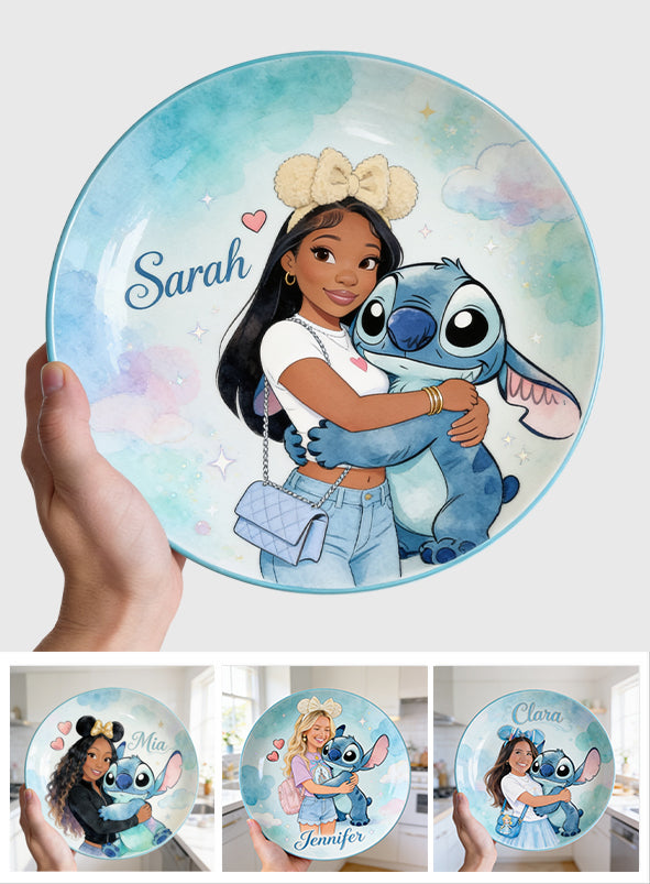Ohana Friends - Personalized Ohana Ceramic Round Plate