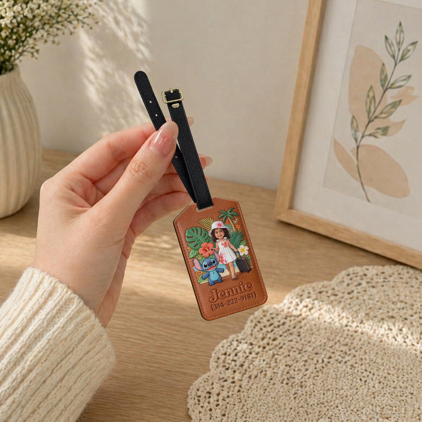 Aloha Adventure - Personalized Ohana Passport Holder & Luggage Tag Set