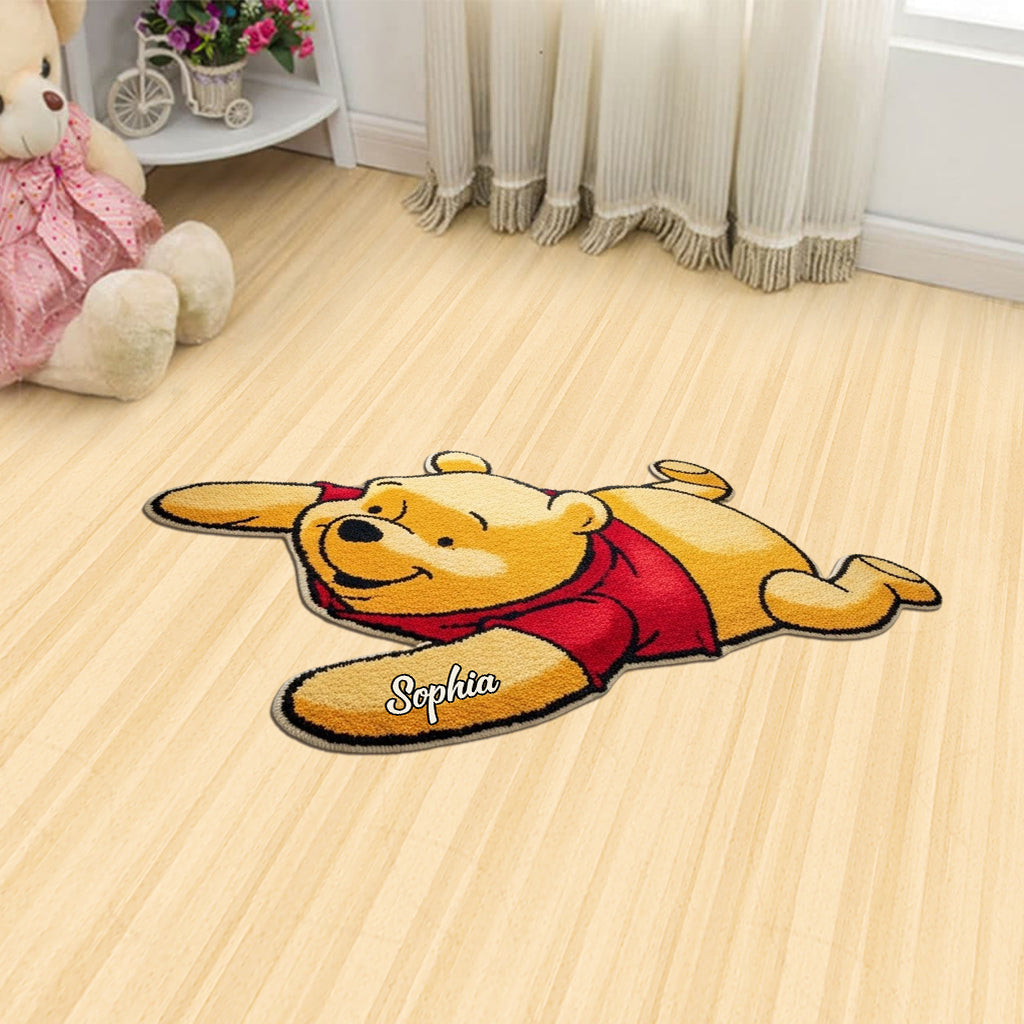 Lazy Bear - Personalized Mouse Shaped Doormat/ Rug