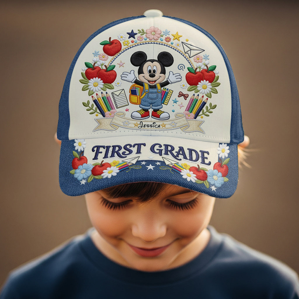 Back To School - Personalized Mouse Classic Cap